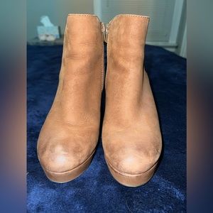 Steve Madden Platform Brown Booties
